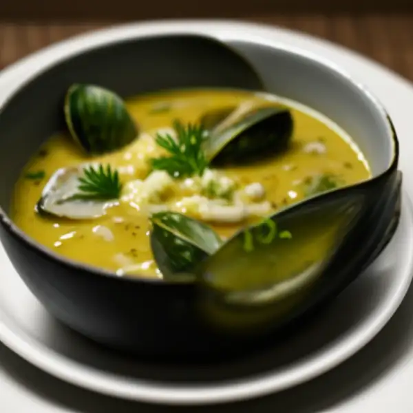 Sopa sueca de lagostins com endro