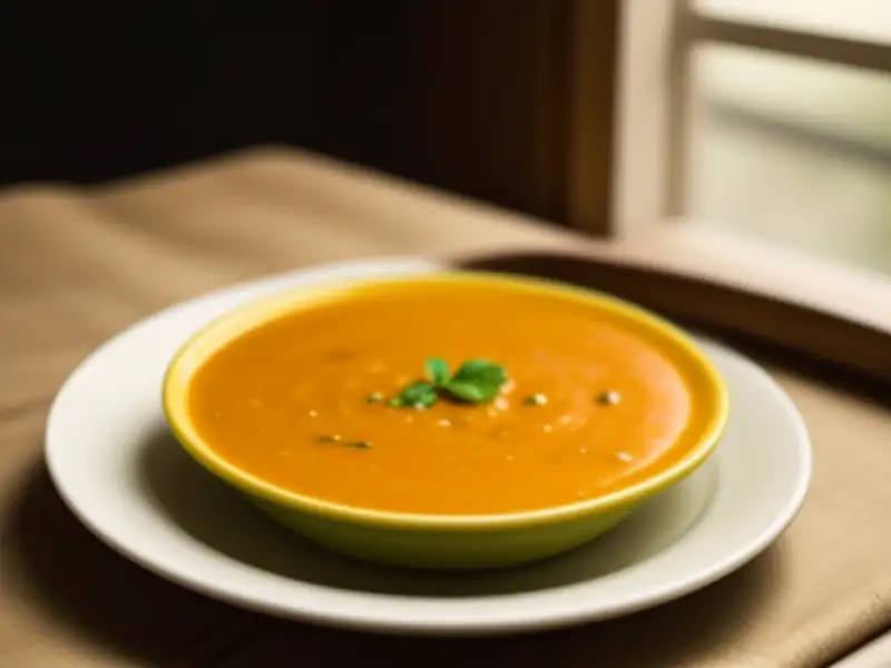 Sopa turca de legumes batida