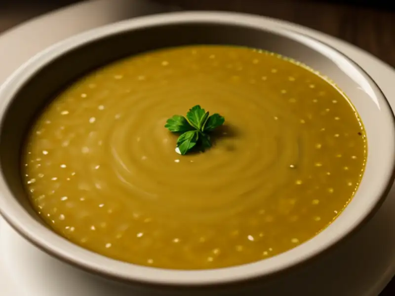 Sopa de leguminosas com cebola