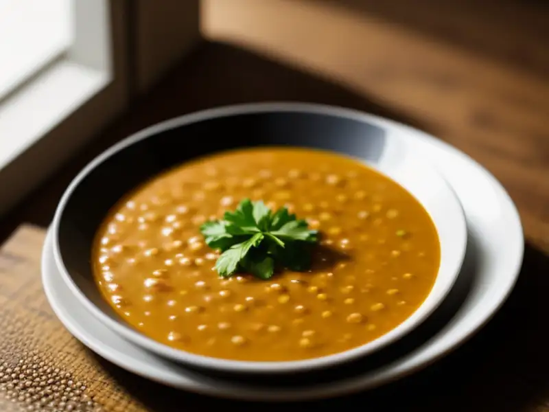 Sopa de sementes de abóbora no leite de coco, à moda de Kerala