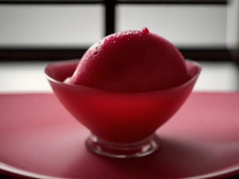 Sorbet de Dia dos Namorados com vodca