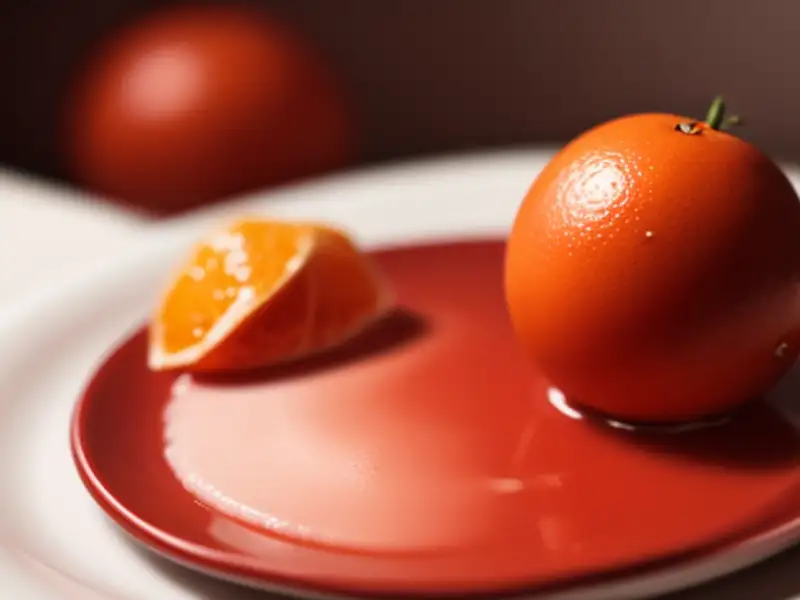 Sorbet de laranja-sanguínea e hortelã