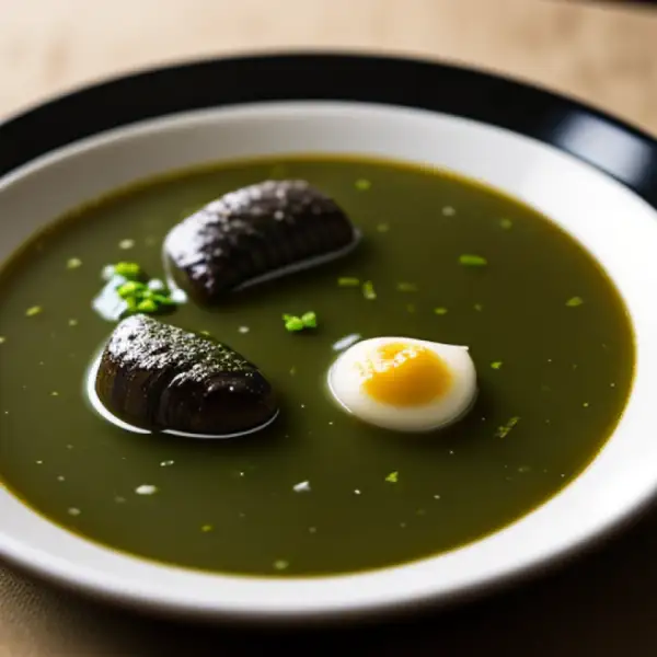 Soupe à l'anguille et au cerfeuil