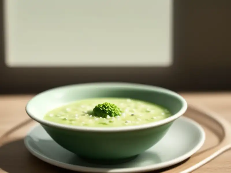 用稻米和苤蓝（一种蔬菜）制作的汤