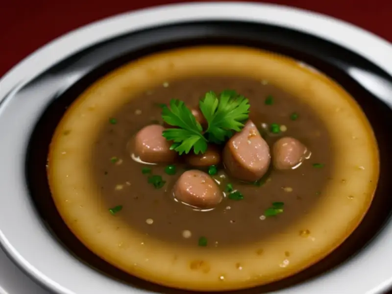 Soupe de foie de mouton