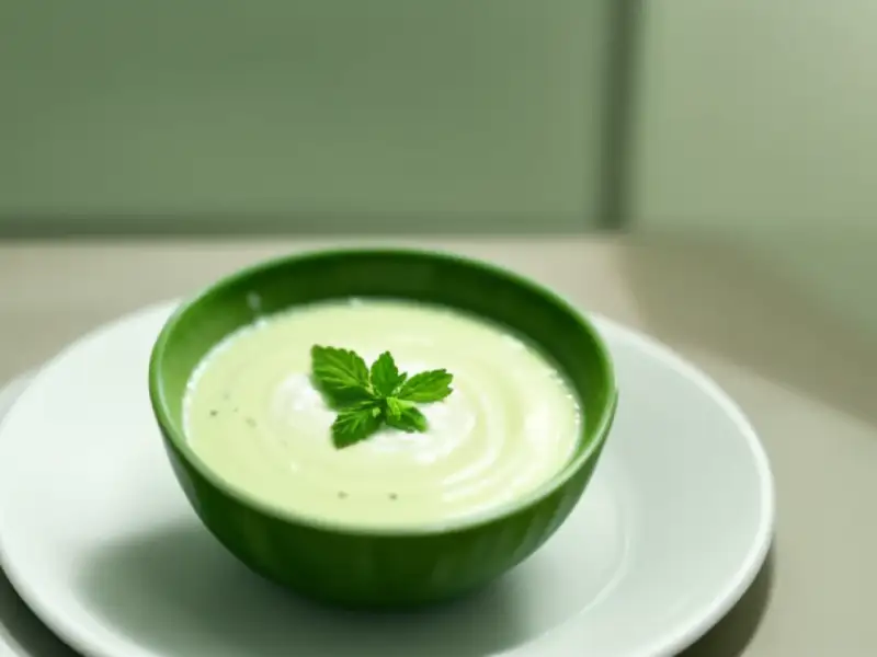 Soupe froide de melon à la menthe et au yaourt