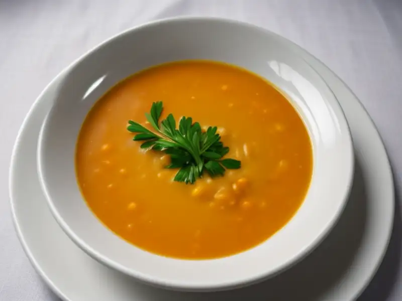 Soupe de légumes simple et claire