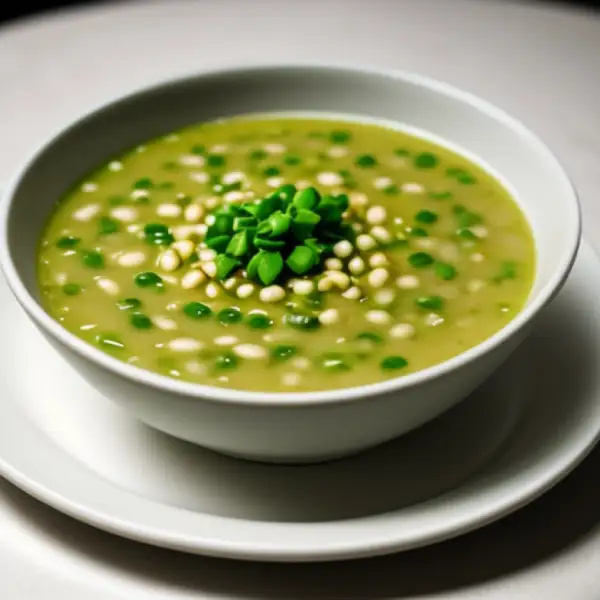 Soupe paysanne à l'orge, haricots et pois cassés