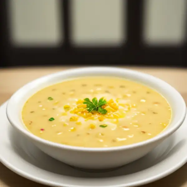 Soupe de pommes de terre au safran et au vin blanc