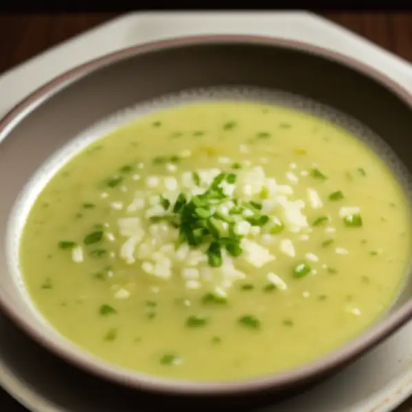 Soupe au poulet et au céleri, façon persane