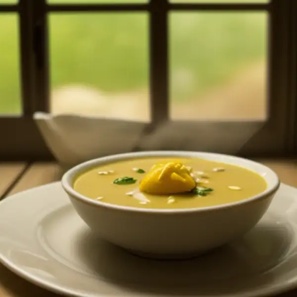 Turkish lemon mushroom soup