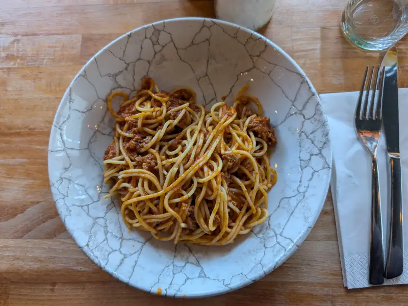 Spaghetti met bolognesaus
