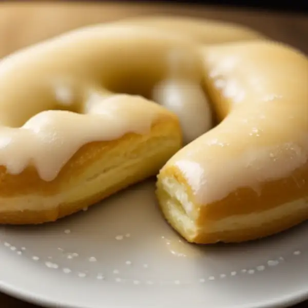 Spritzkuchen alemães glaceados, em anéis