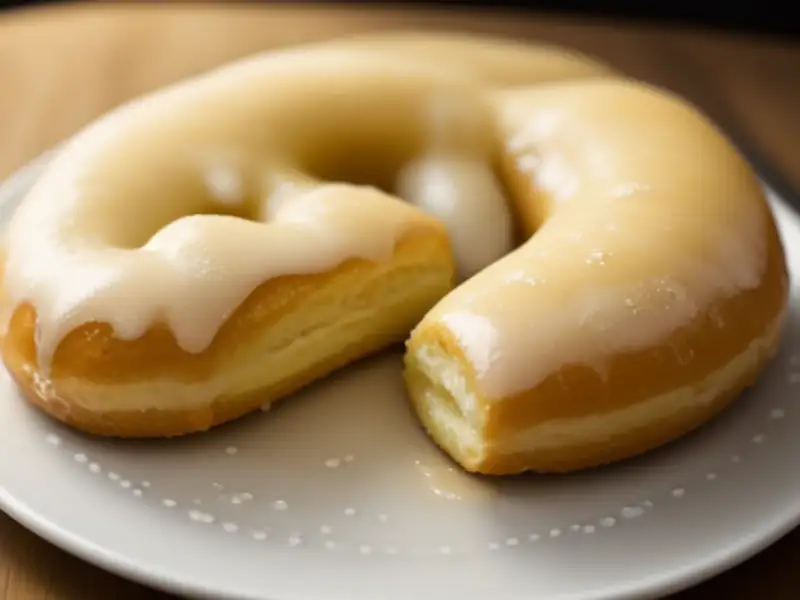 Spritzkuchen alemães glaceados, em anéis