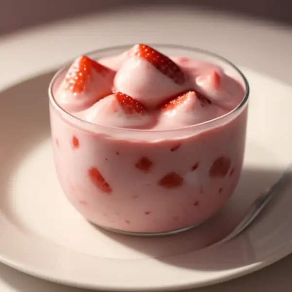 strawberry and sugar milk