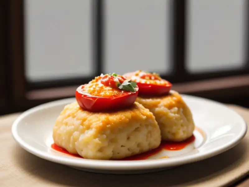 Stuffed peppers with cod or hake