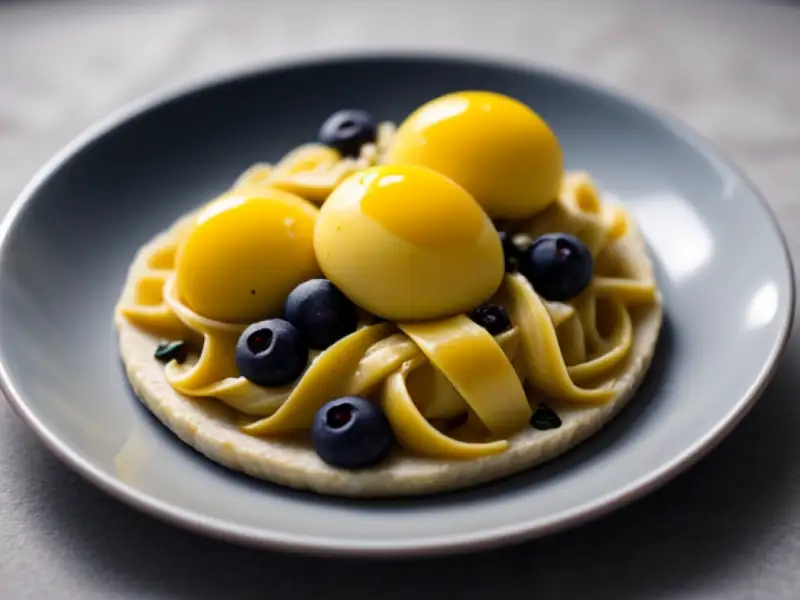 Tagliatelles aux myrtilles