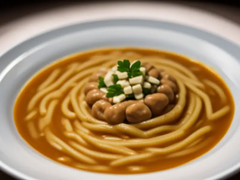 Tagliolini com feijão
