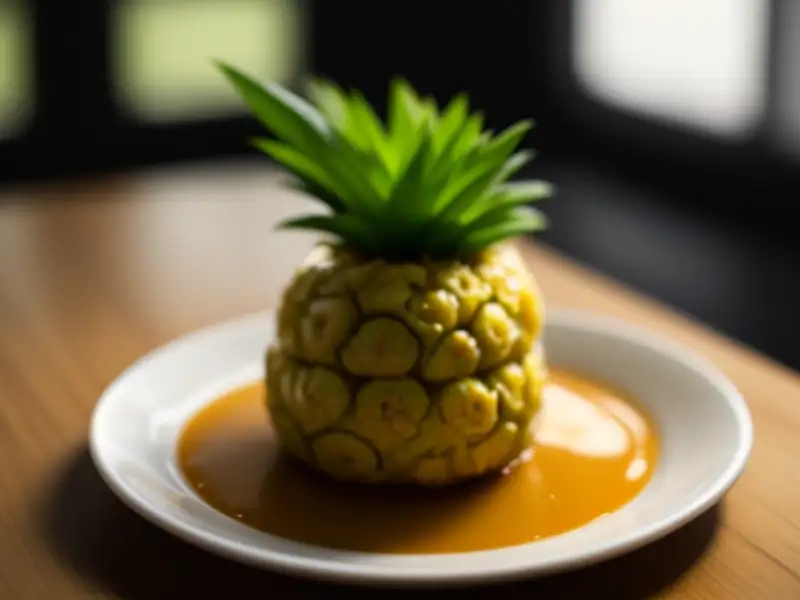 Tapai de abacaxi fermentado na própria fruta