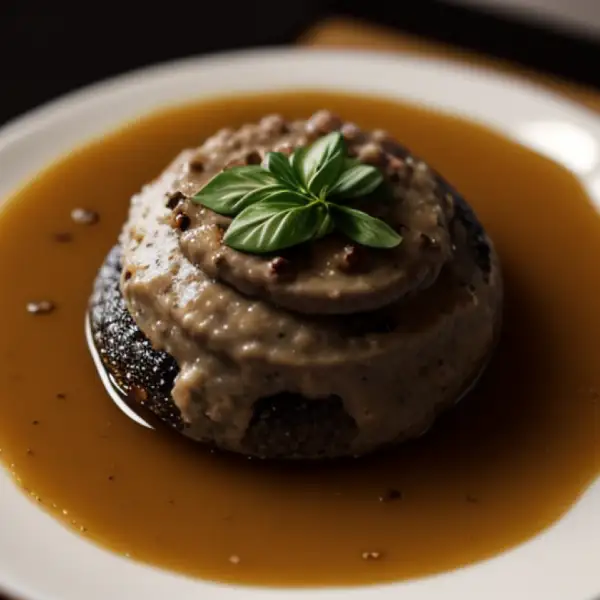 Black olive tapenade with thyme and basil