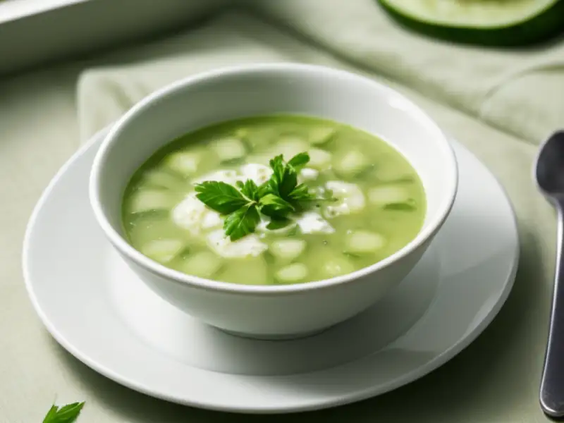 Tarator, sopa fria búlgara de pepino
