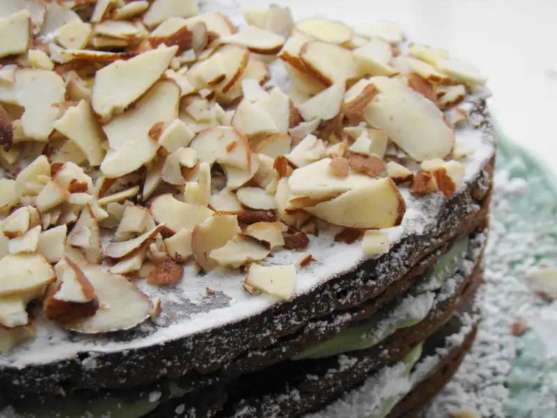 Tarta de manzana y almendras