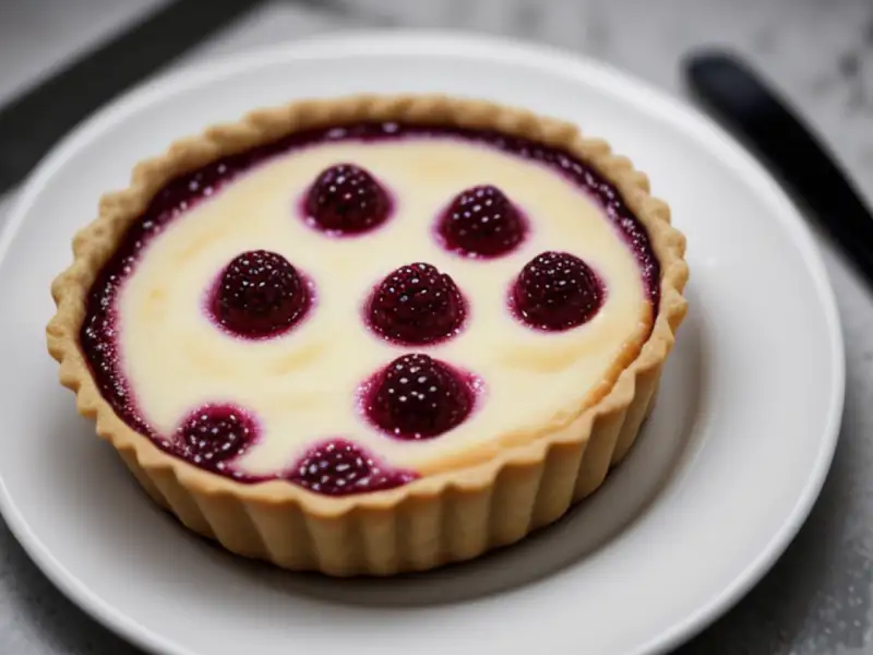 Ciasto z twarogiem i dżemem z moreli