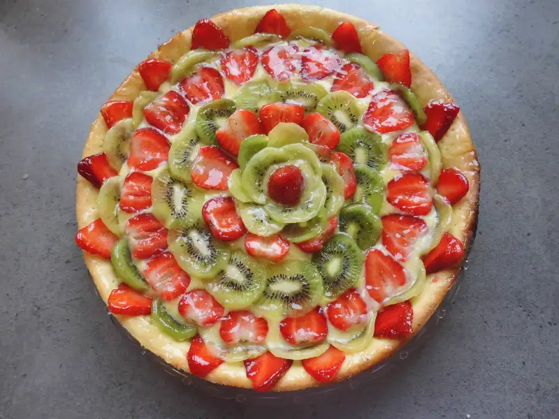 Tarte aux fruits frais et crème pâtissière