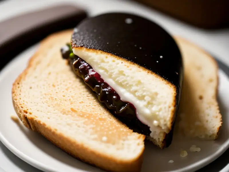 Tartines aux olives noires