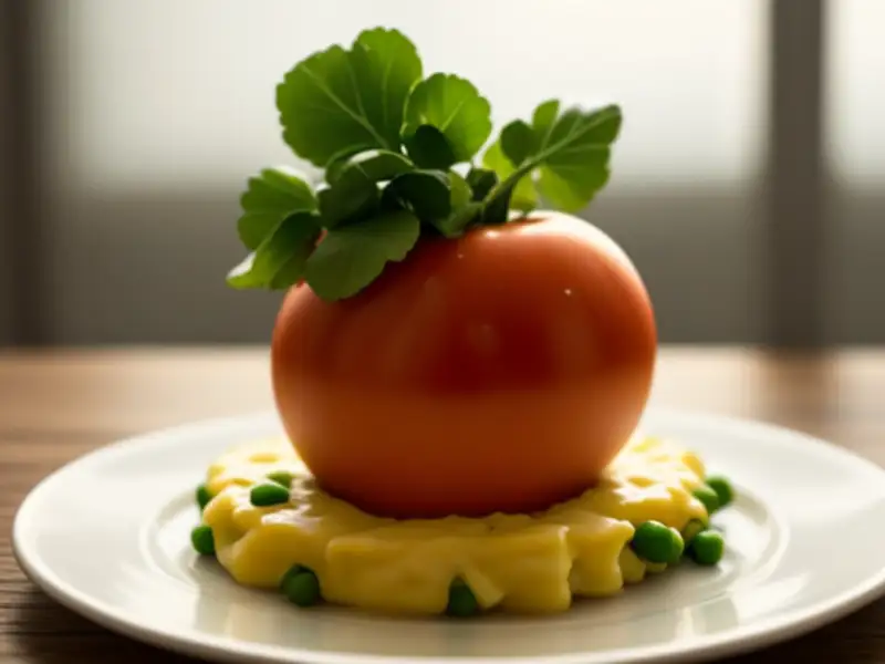 Tomates com ervilhas à moda de Clamart