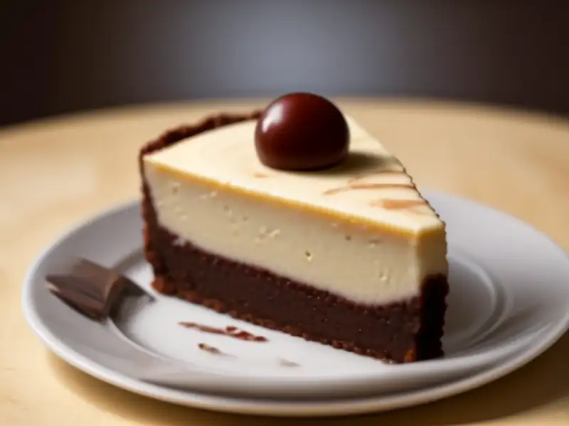 Cheesecake al cioccolato fondente