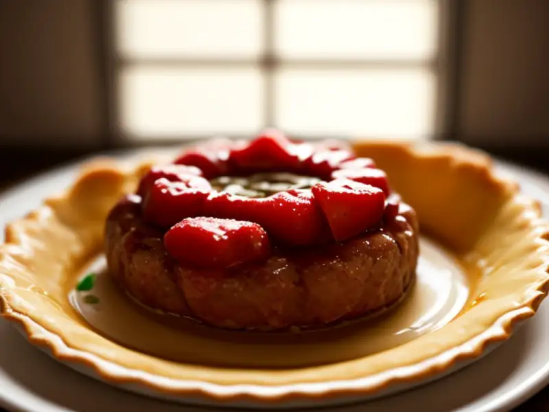 Torta de língua de boi e chorizo