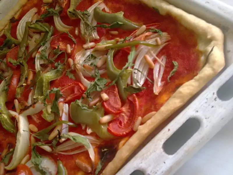 Torta con pomodori