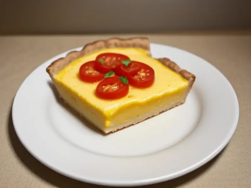 Torta de tomate e queijo estilo pizza