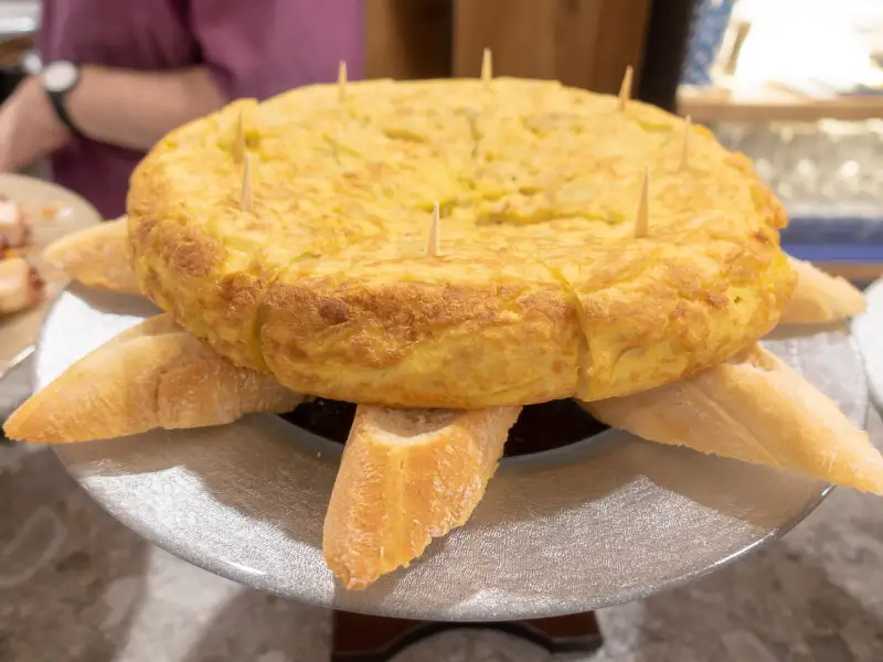 Tortilla espanhola com batatas