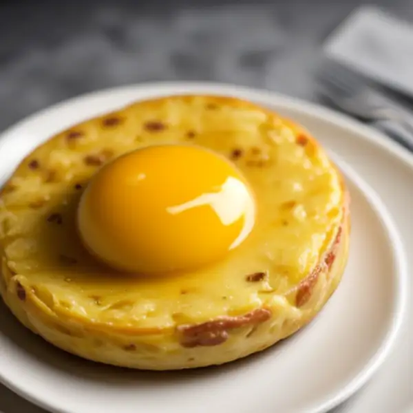 Tortilla española con manzanas de la tierra y chorizo