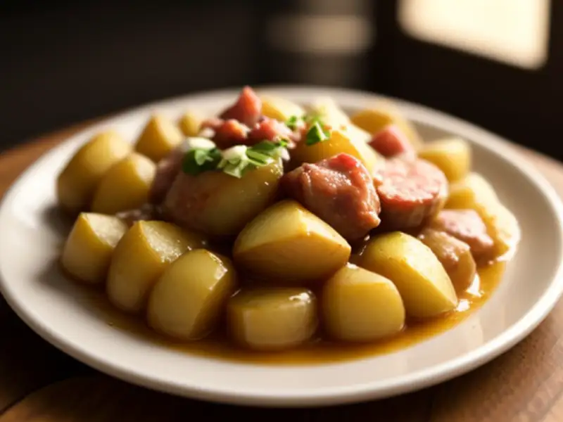 Touffaye, ensopado de batatas do Hainaut