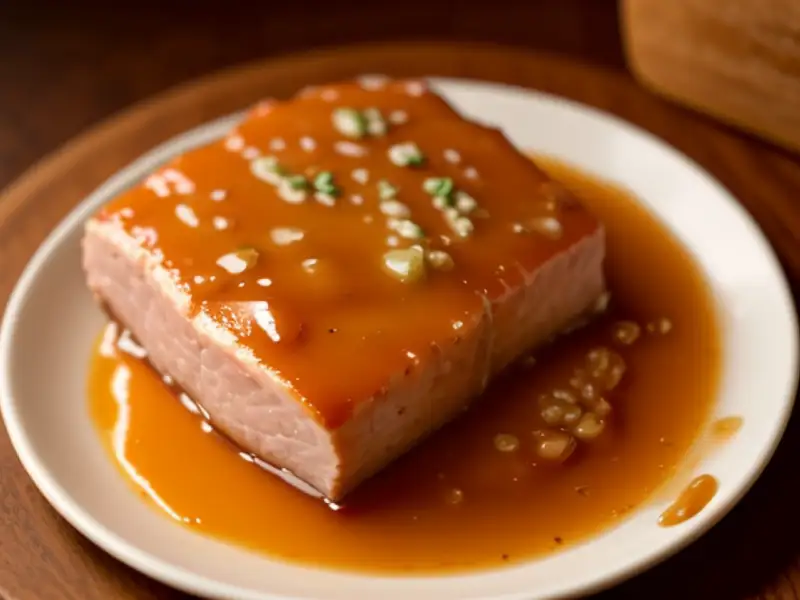 Travers de porc laqués au sirop d'érable
