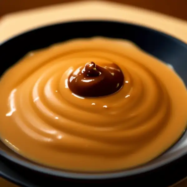 Dip aus Erdnüssen, Tahini und Sojasauce