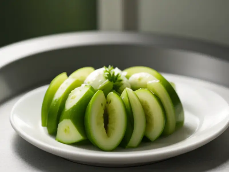 Tzatziki casero con pepino y eneldo