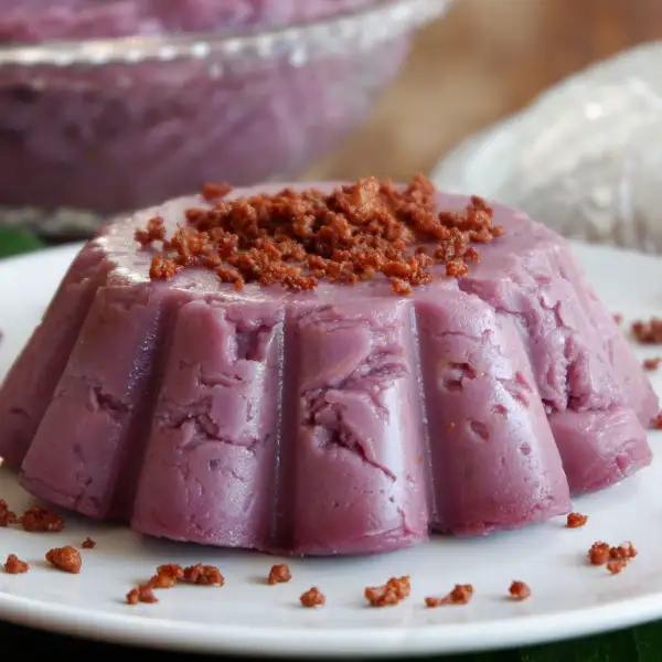 Ube jam, a jam made from purple yam
