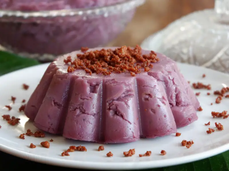 Halaya de ube, geleia de batata roxa