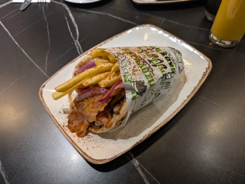 Huisgemaakte varkensgyros