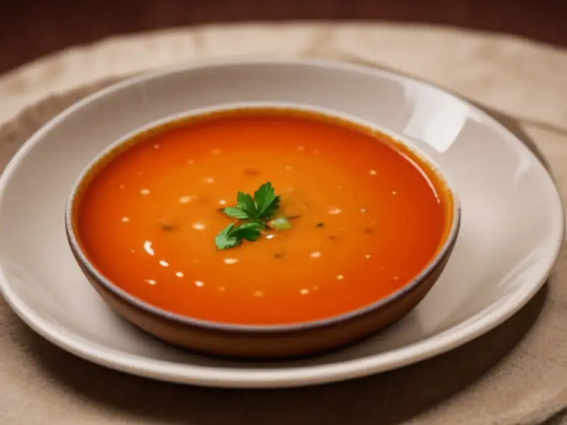 Tomato and vegetable soup