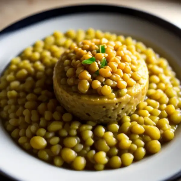 Vegetarian lentil and sesame pâté
