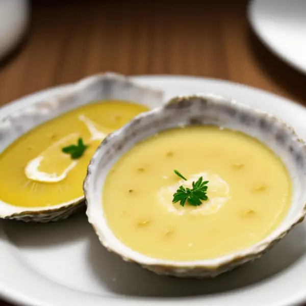 Velouté aux huîtres et au persil