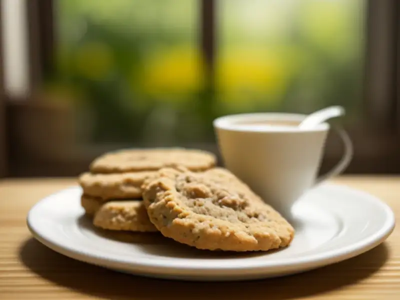 Whole wheat biscuits with walnuts