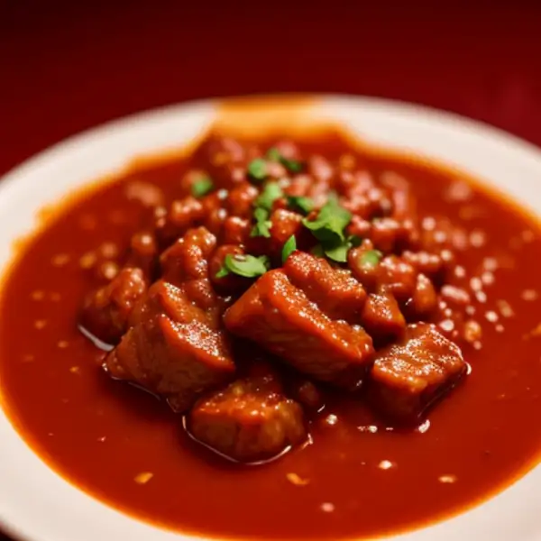 Wieprzowe vindaloo z Kerali z octem i przyprawami