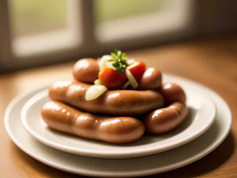 Wurst mit Bohnen und Gemüse