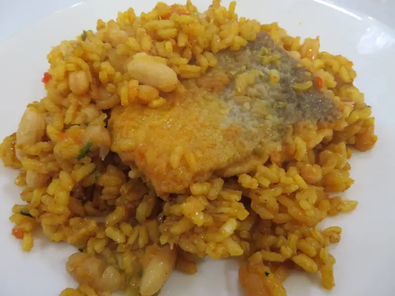 Zalm met rijst